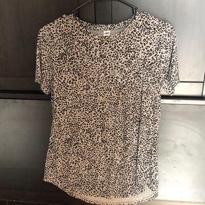 Gray Cheetah Print Old Navy Top